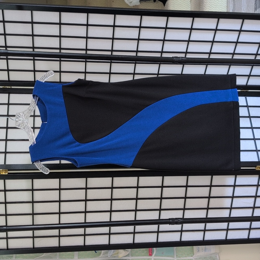 Donna Morgan Royal Blue and Black Dress